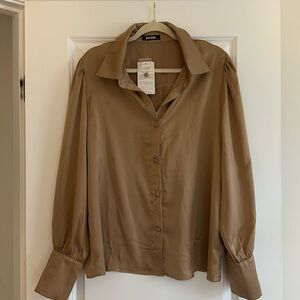 NWT Gold button down